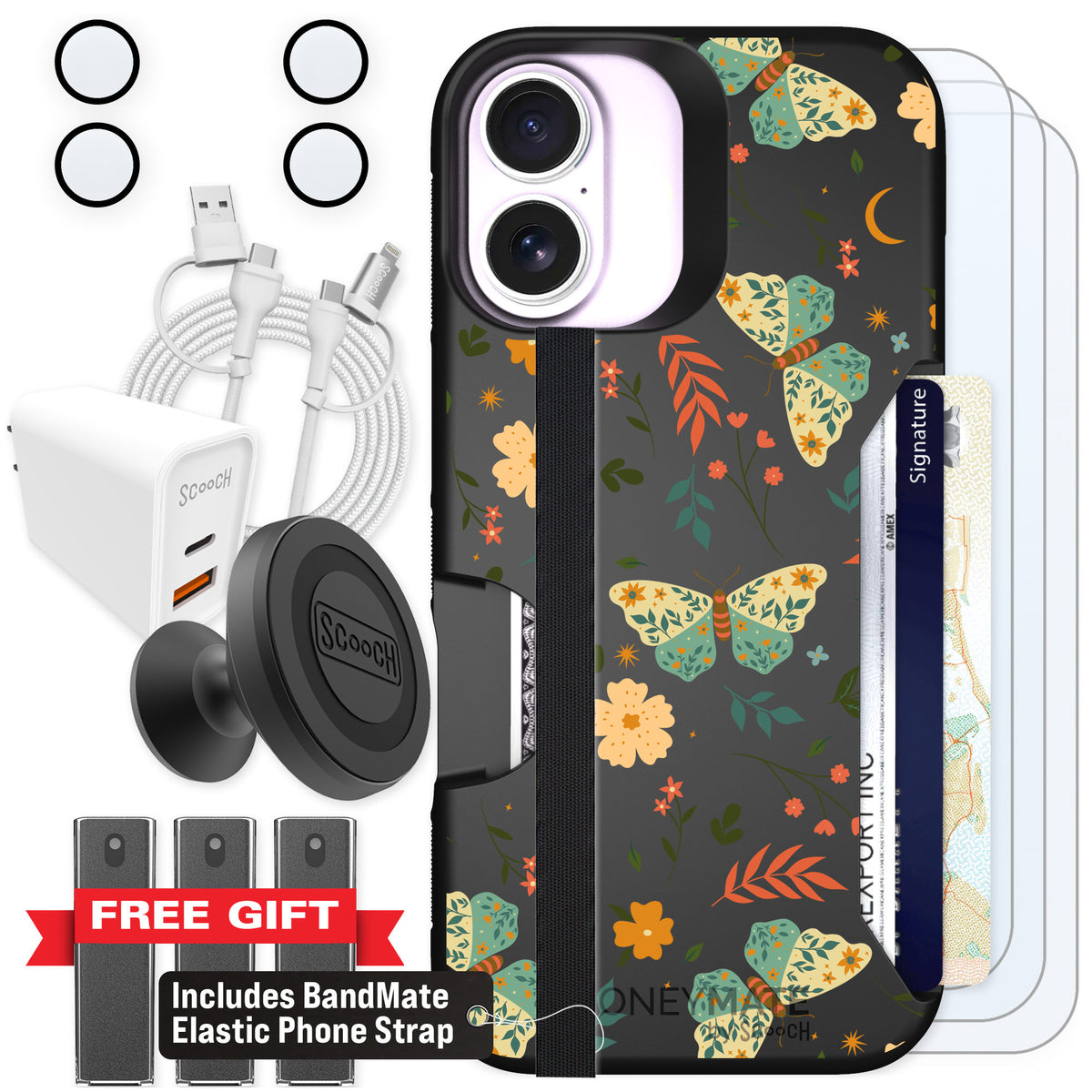 Scooch Moneymate Boho Nights for iPhone 17 — Ultimate Bundle
