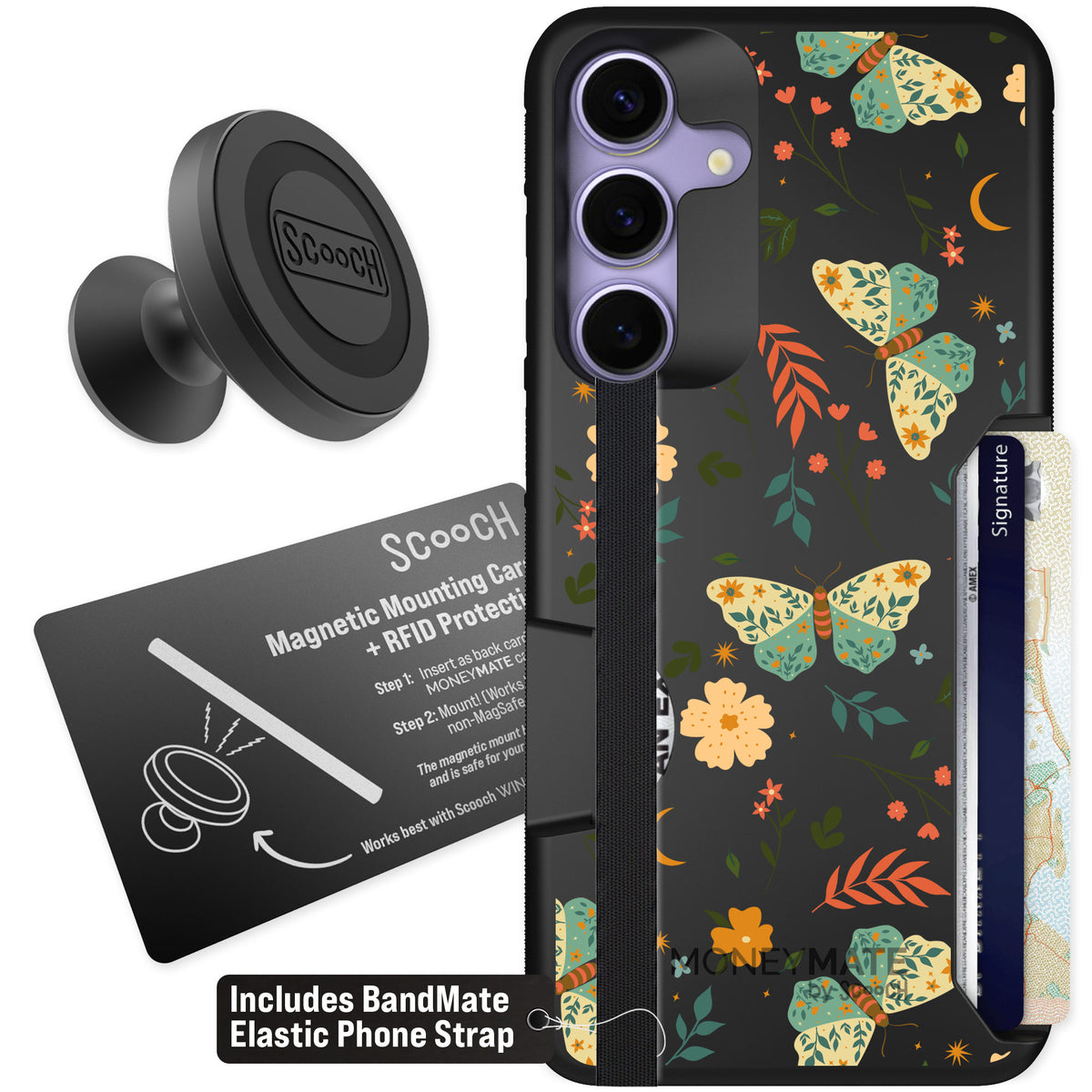 Scooch Moneymate Boho Nights for Galaxy S25+ — Starter Bundle