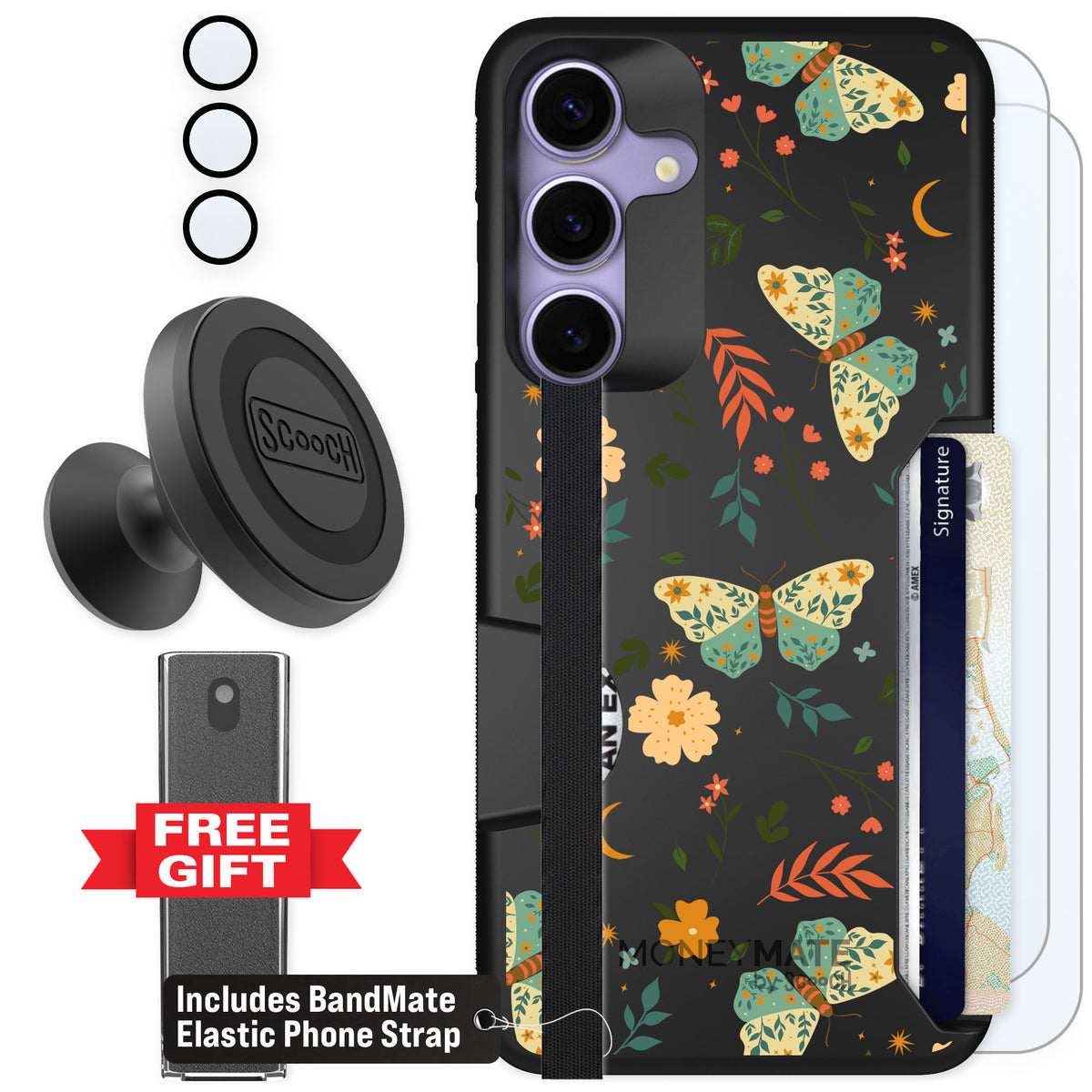 Scooch Moneymate Boho Nights for Galaxy S25+ — Defender Bundle
