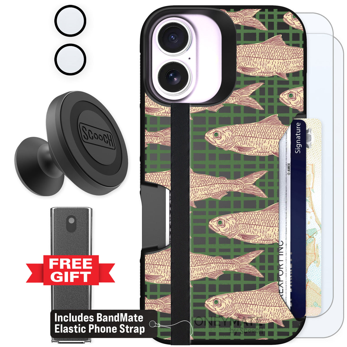 Scooch Moneymate Fresh Catch for iPhone 17 — Defender Bundle