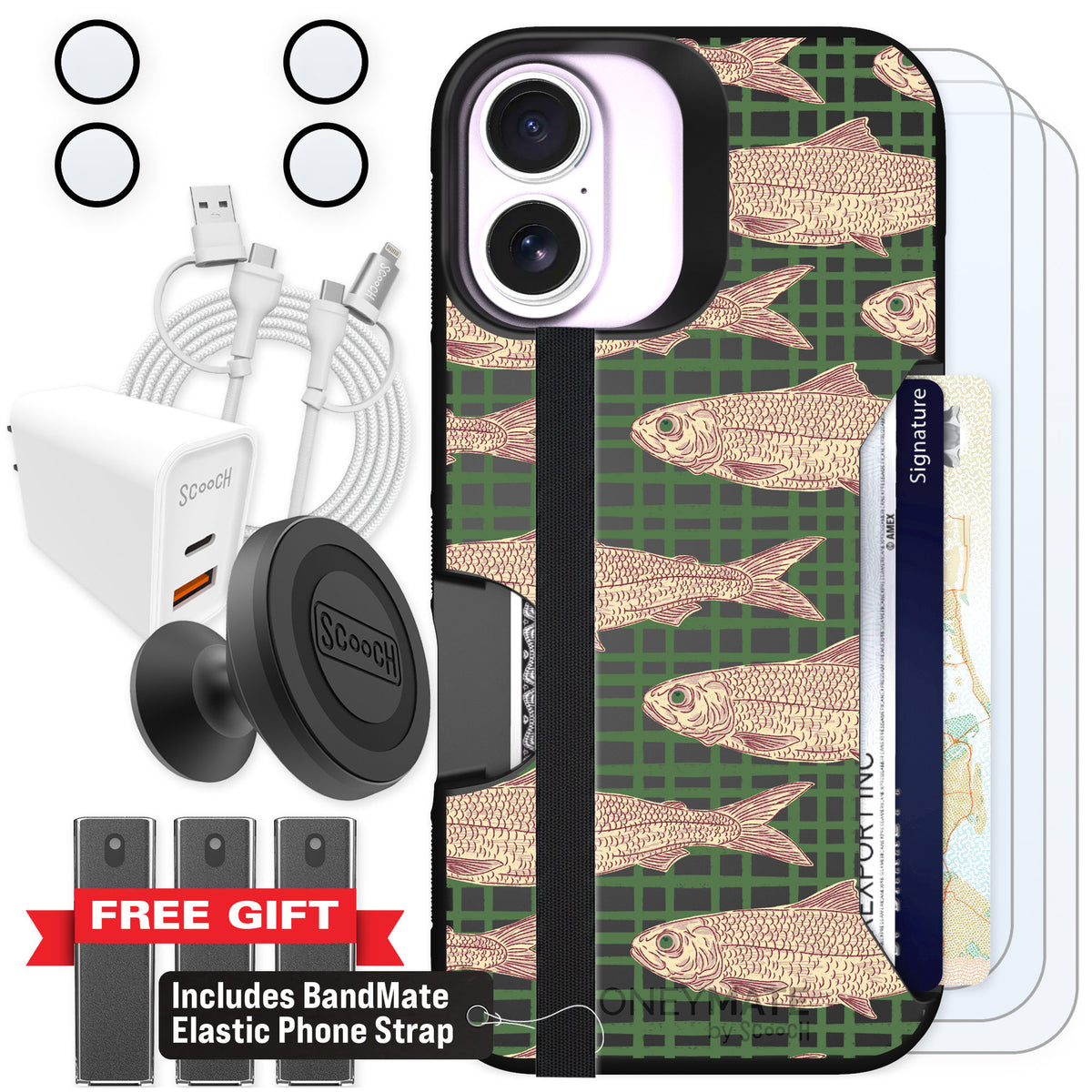 Scooch Moneymate Fresh Catch for iPhone 17 — Ultimate Bundle