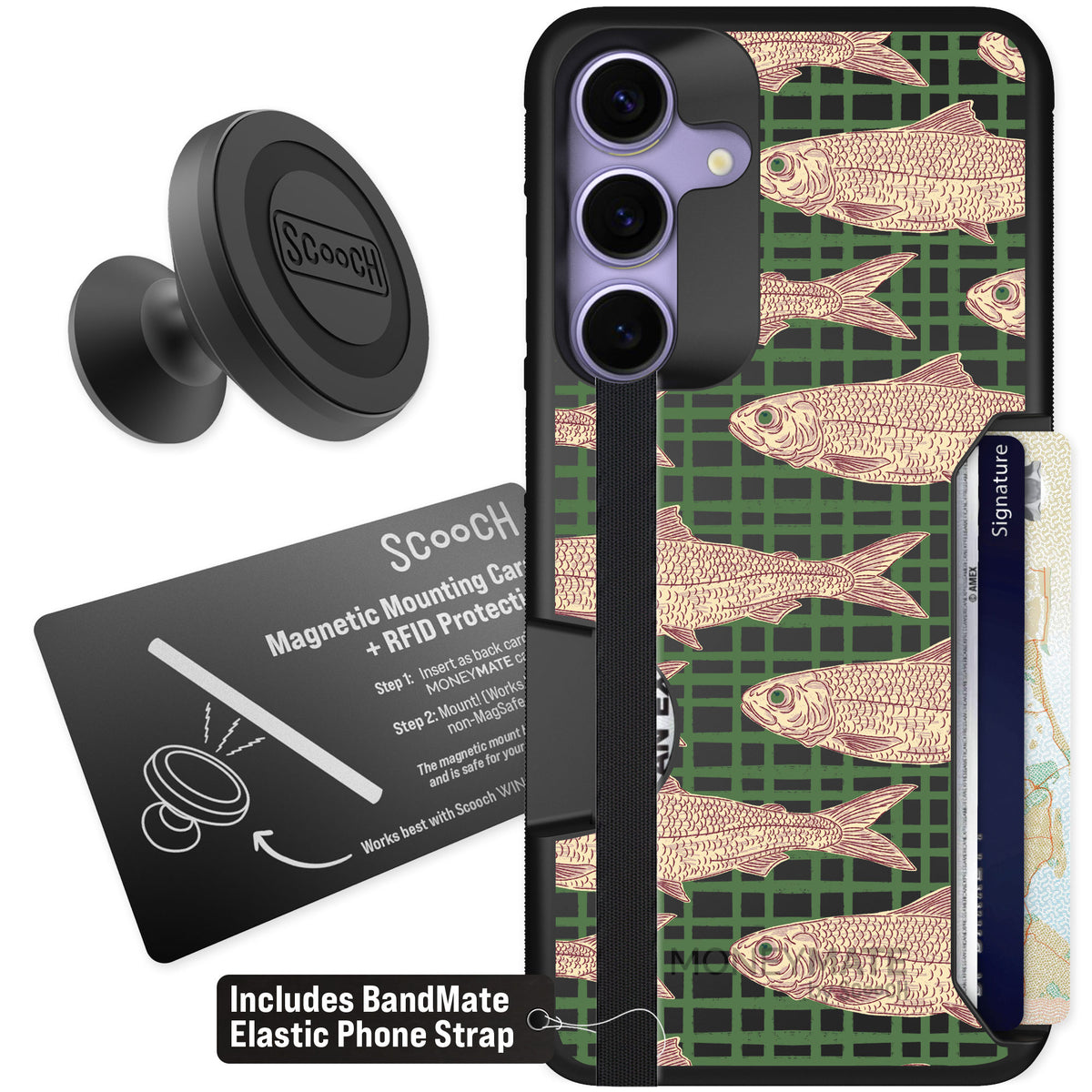 Scooch Moneymate Fresh Catch for Galaxy S25+ — Starter Bundle