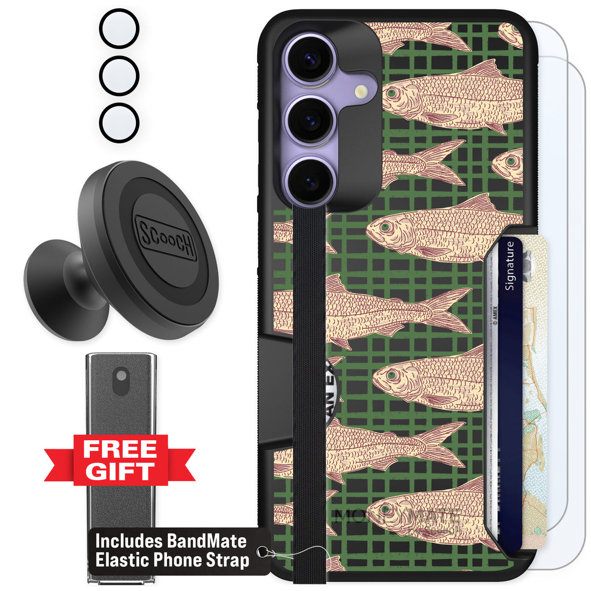 Scooch Moneymate Fresh Catch for Galaxy S25+ — Defender Bundle