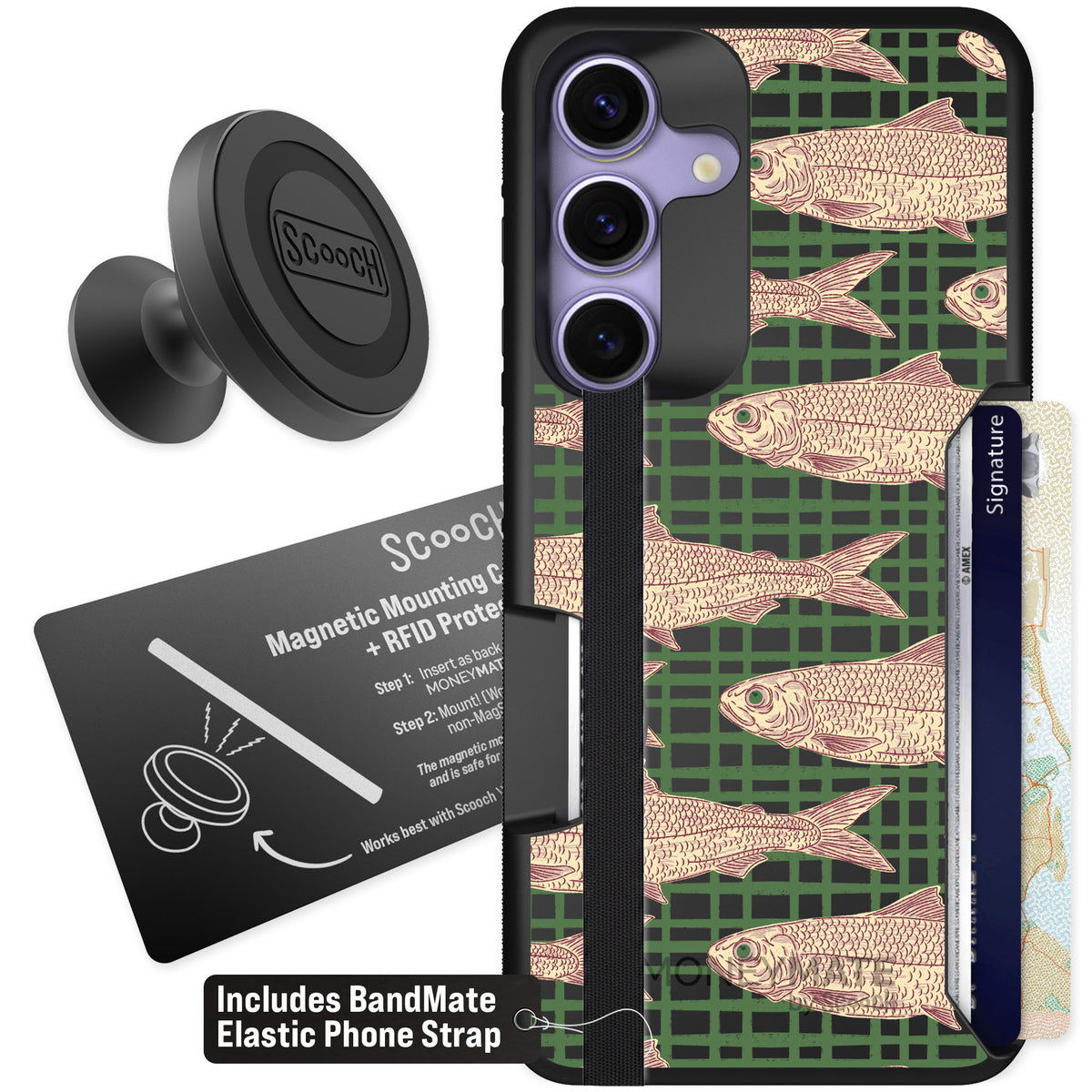 Scooch Moneymate Fresh Catch for Galaxy S25 — Starter Bundle