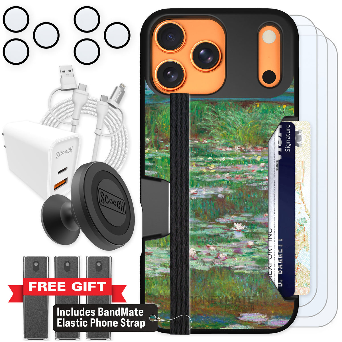Scooch Moneymate Japanese Footbridge for iPhone 17 Pro Max — Ultimate Bundle