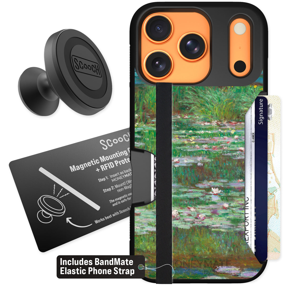 Scooch Moneymate Japanese Footbridge for iPhone 17 Pro — Starter Bundle