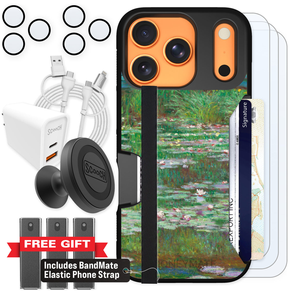 Scooch Moneymate Japanese Footbridge for iPhone 17 Pro — Ultimate Bundle
