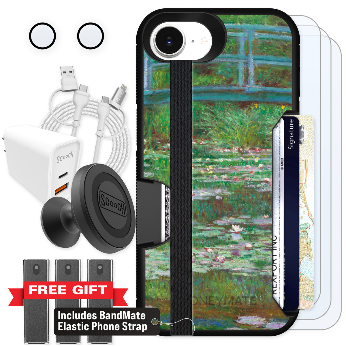 Scooch Moneymate Japanese Footbridge for iPhone 17e — Ultimate Bundle