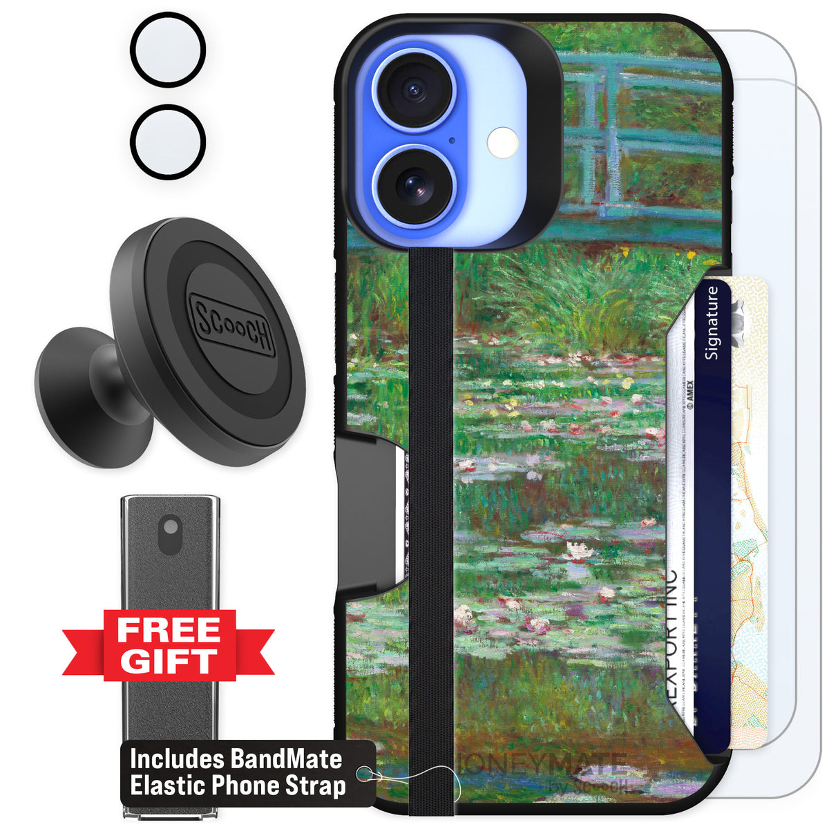 Scooch Moneymate Japanese Footbridge for iPhone 16 — Defender Bundle