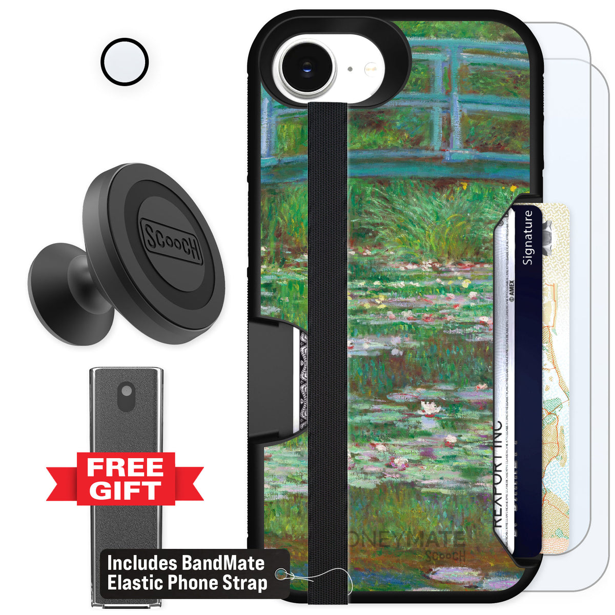Scooch Moneymate Japanese Footbridge for iPhone 16e — Defender Bundle