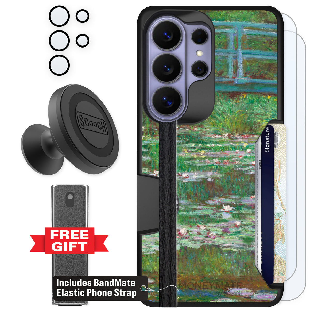 Scooch Moneymate Japanese Footbridge for Galaxy S26 Ultra — Defender Bundle