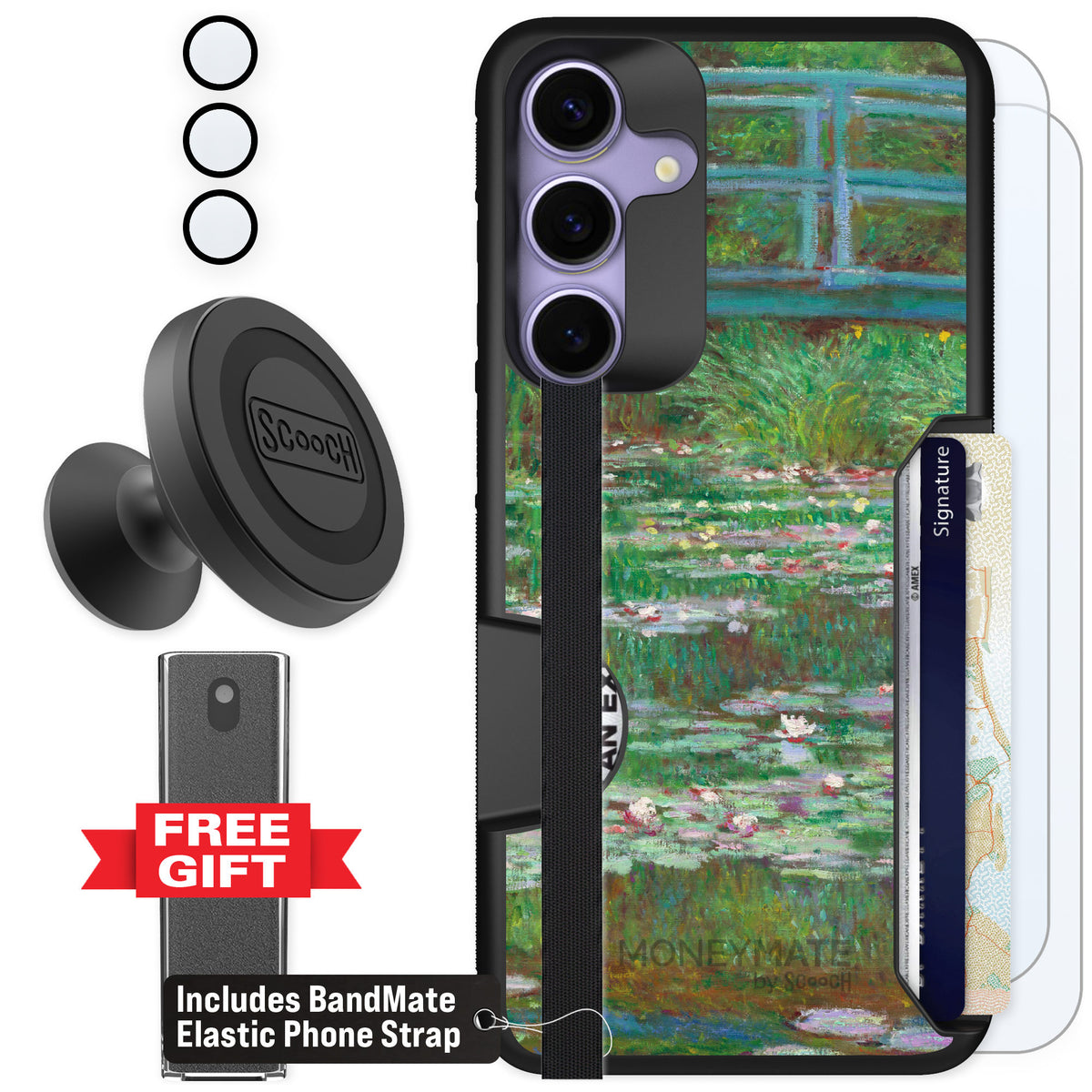 Scooch Moneymate Japanese Footbridge for Galaxy S25+ — Defender Bundle
