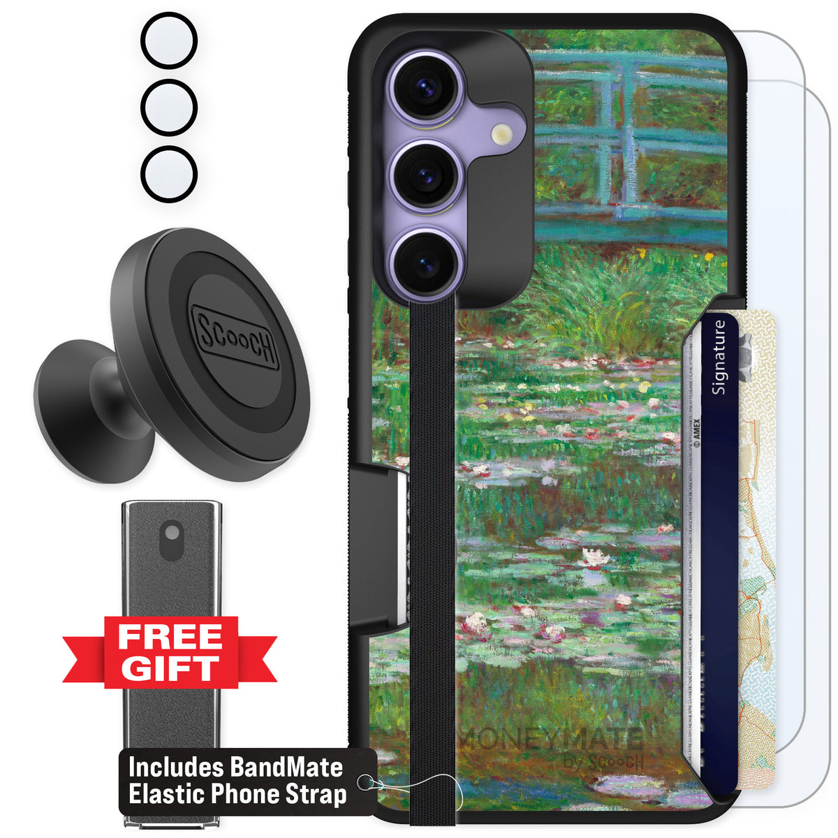 Scooch Moneymate Japanese Footbridge for Galaxy S25 — Defender Bundle