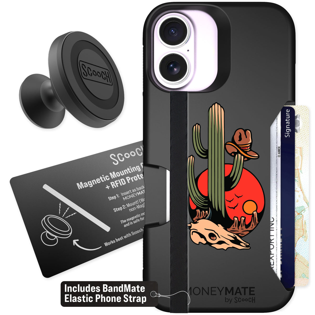 Scooch Moneymate Cactus Flash for iPhone 17 — Starter Bundle