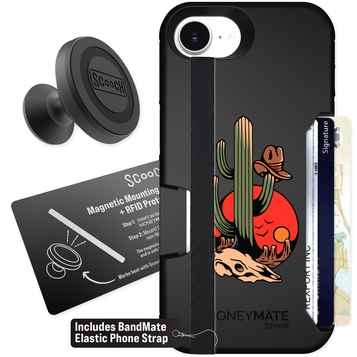 Scooch Moneymate Cactus Flash for iPhone 17e — Starter Bundle