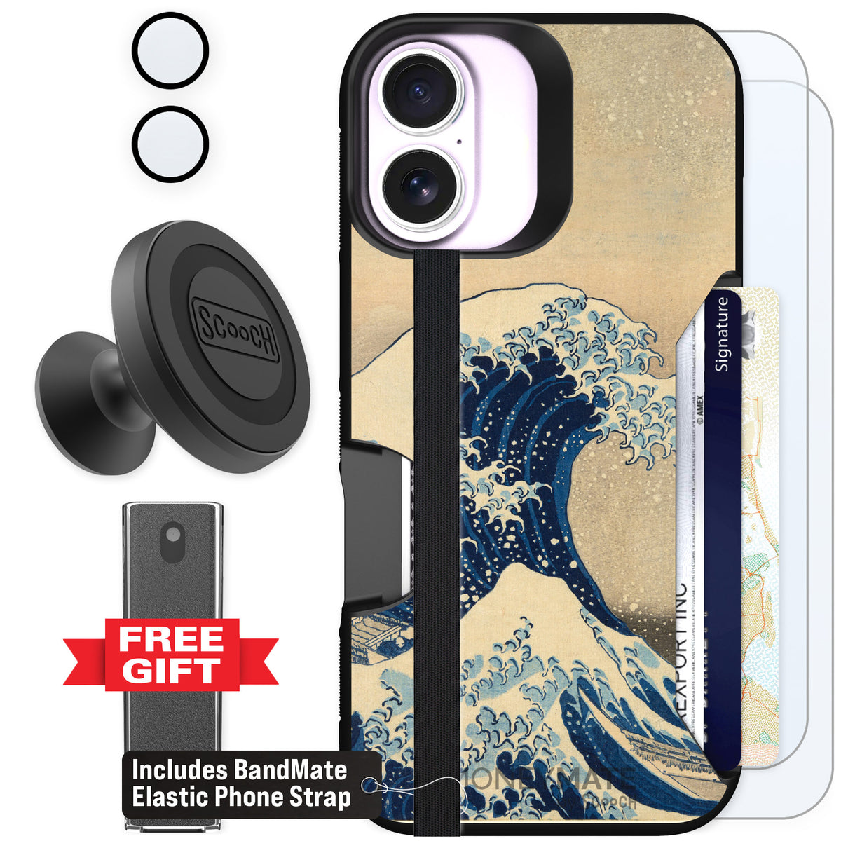 Scooch Moneymate Great Wave for iPhone 17 — Defender Bundle