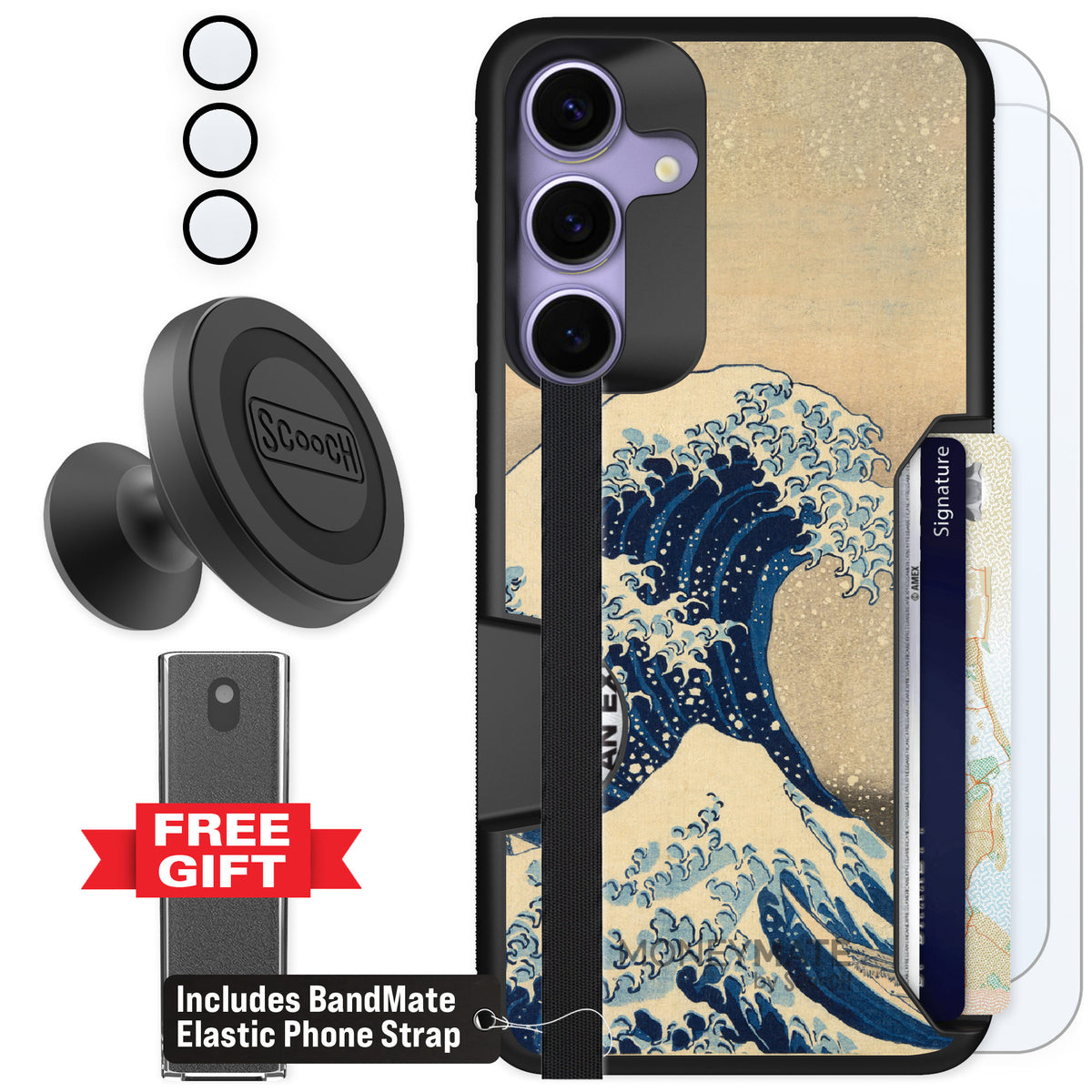 Scooch Moneymate Great Wave for Galaxy S25+ — Defender Bundle