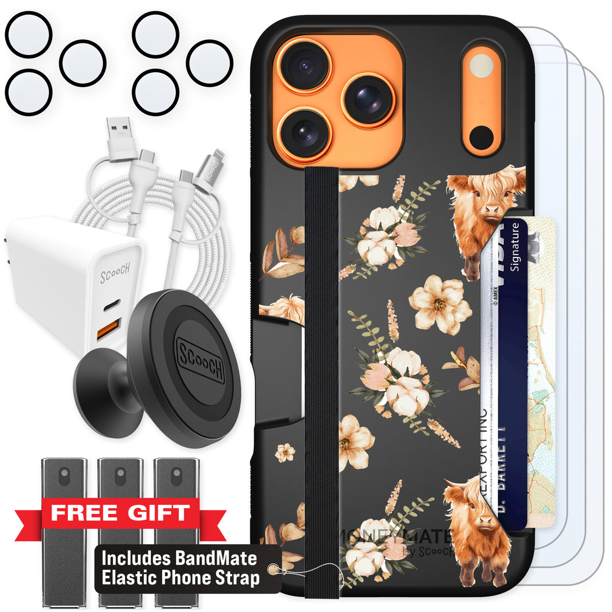Scooch Moneymate Baby Cow for iPhone 17 Pro Max — Ultimate Bundle