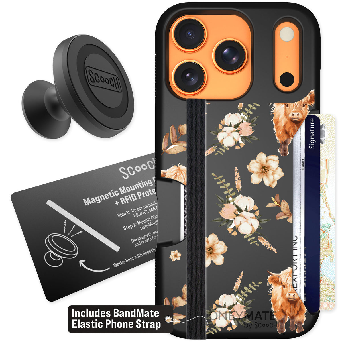 Scooch Moneymate Baby Cow for iPhone 17 Pro — Starter Bundle
