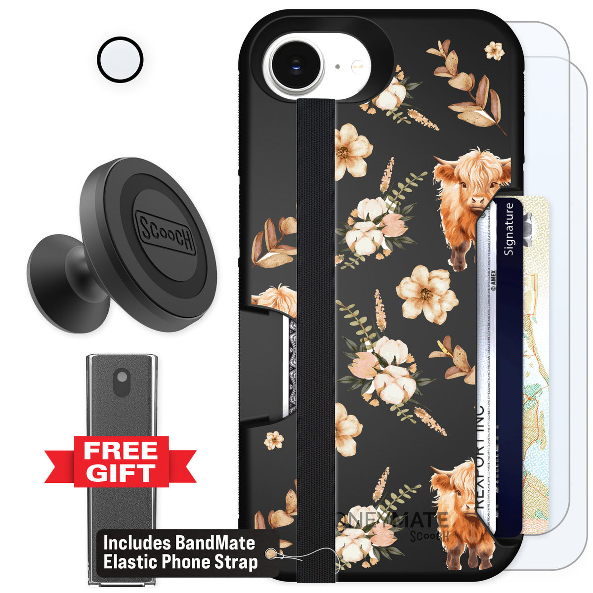 Scooch Moneymate Baby Cow for iPhone 16e — Defender Bundle