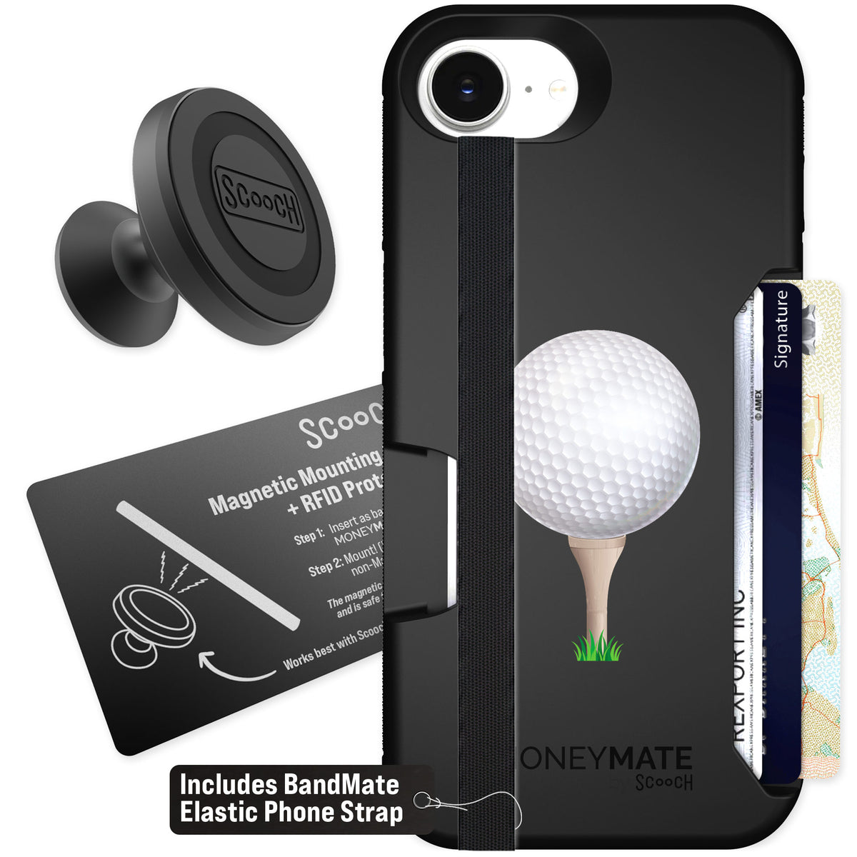Scooch Moneymate Tee Time for iPhone 17e — Starter Bundle
