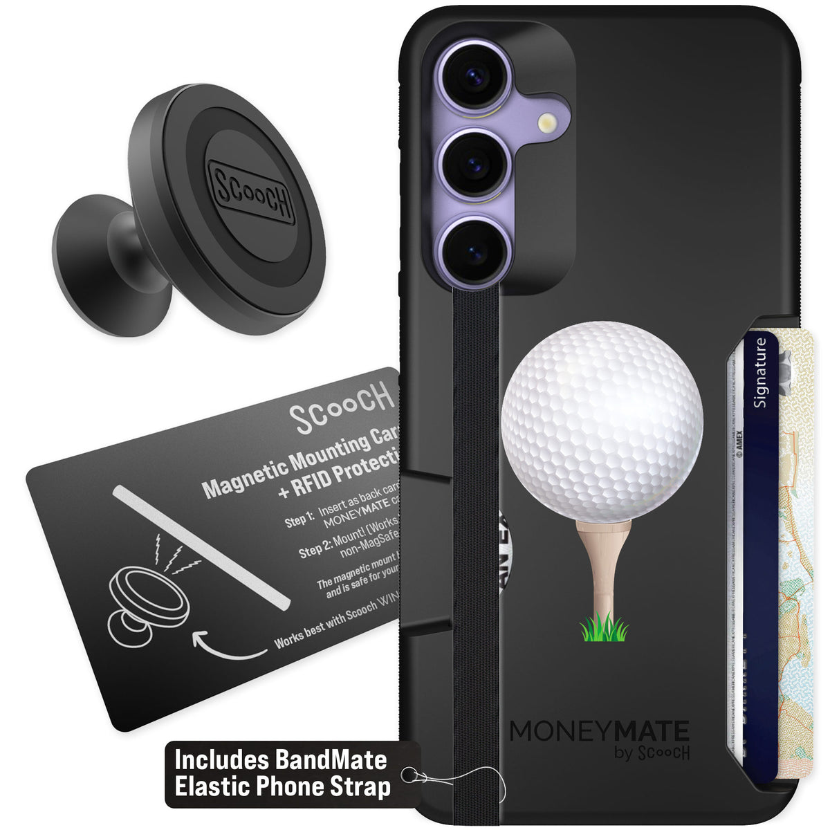 Scooch Moneymate Tee Time for Galaxy S25+ — Starter Bundle