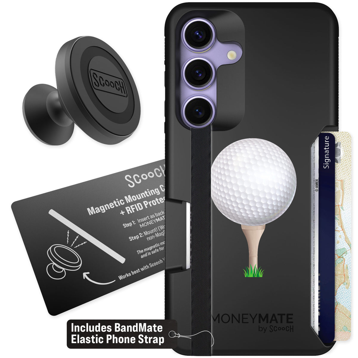 Scooch Moneymate Tee Time for Galaxy S25 — Starter Bundle