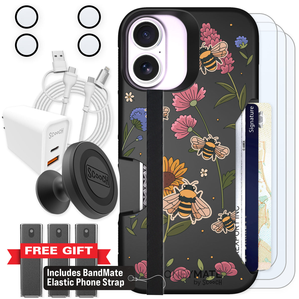 Scooch Moneymate Bee Happy for iPhone 17 — Ultimate Bundle