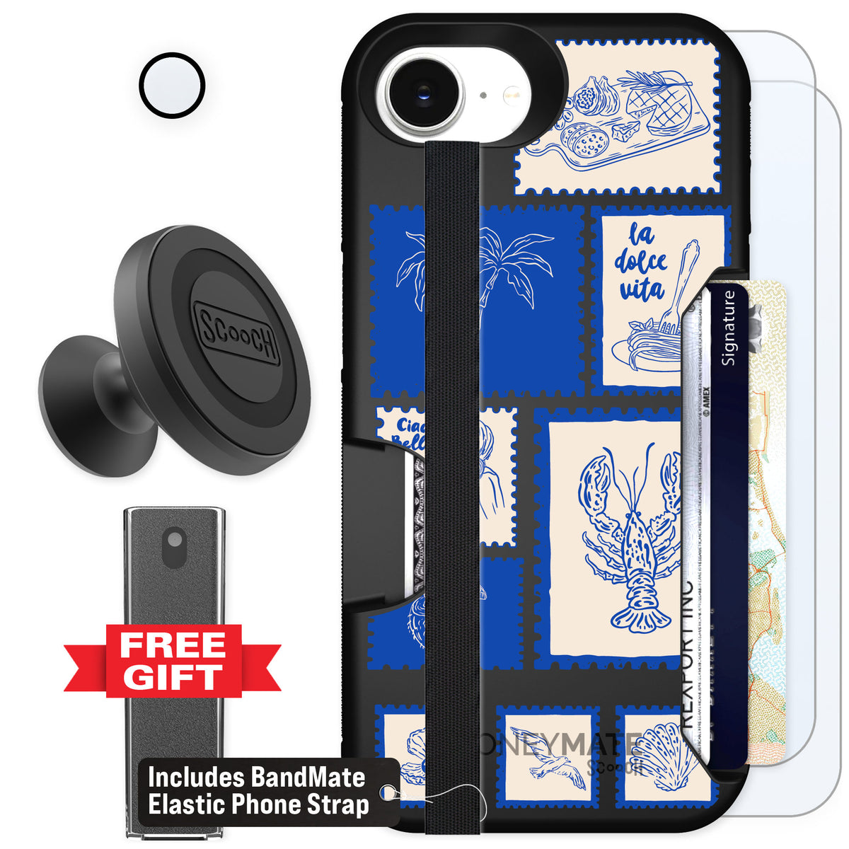 Scooch Moneymate Euro Summer for iPhone 17e — Defender Bundle