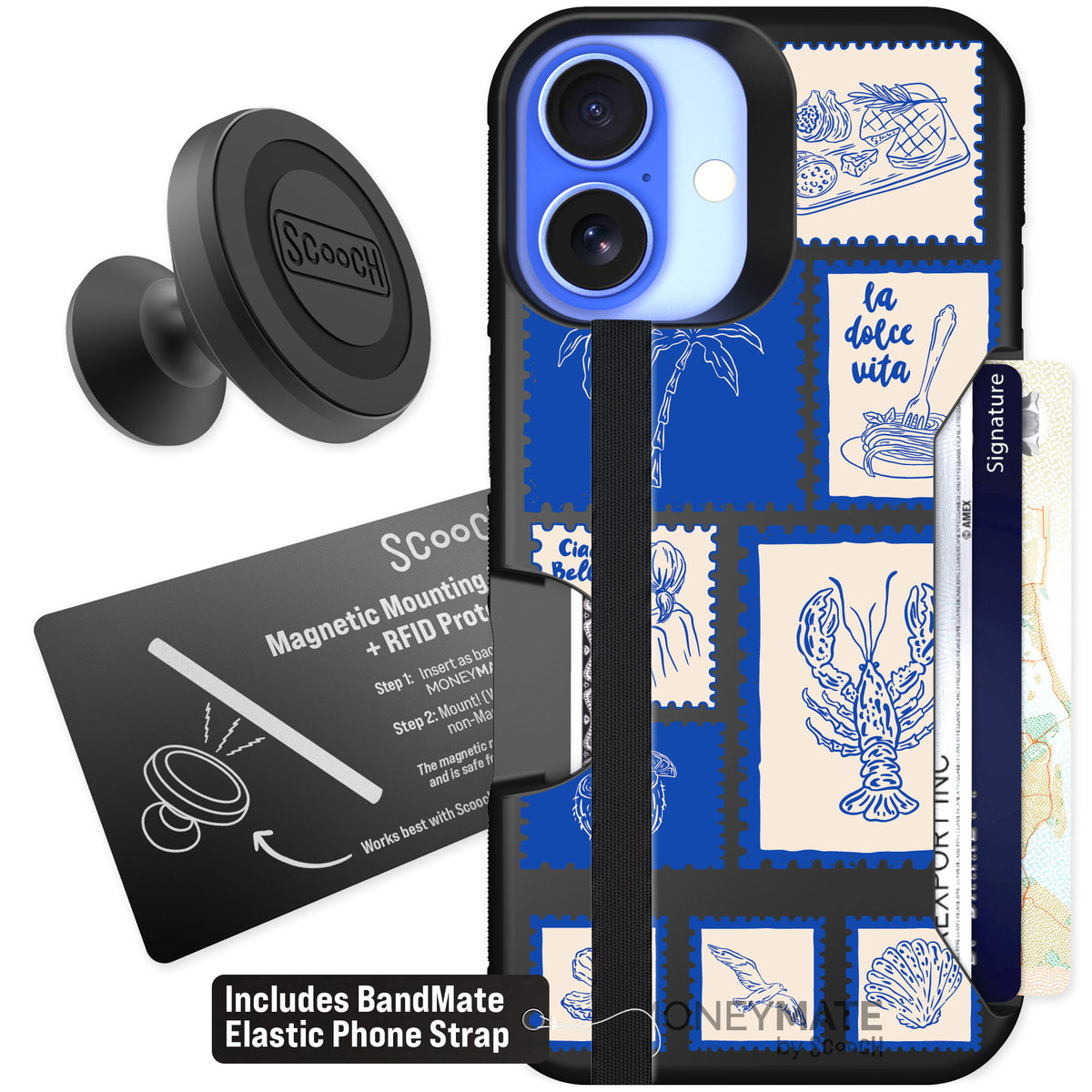Scooch Moneymate Euro Summer for iPhone 16 — Starter Bundle