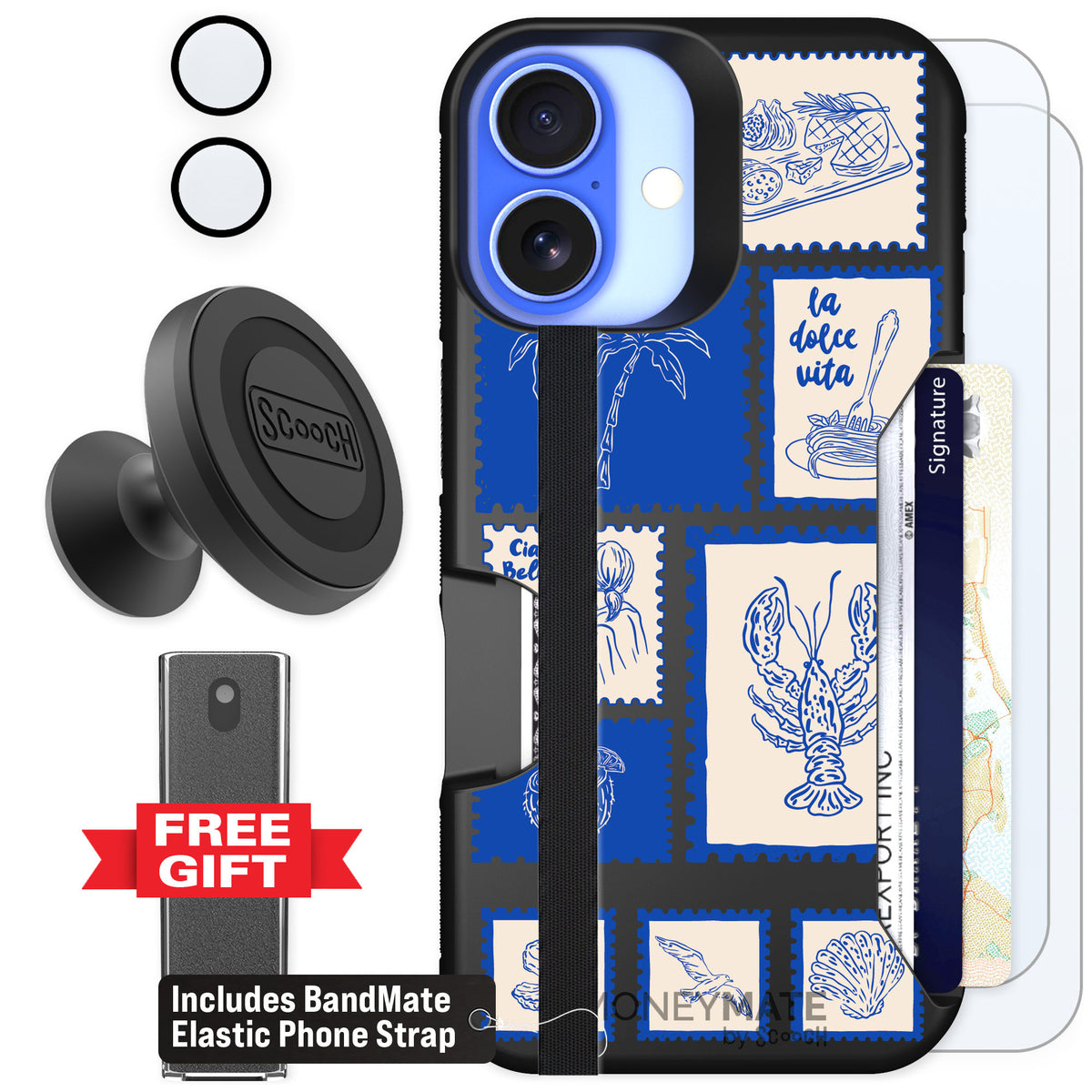 Scooch Moneymate Euro Summer for iPhone 16 — Defender Bundle