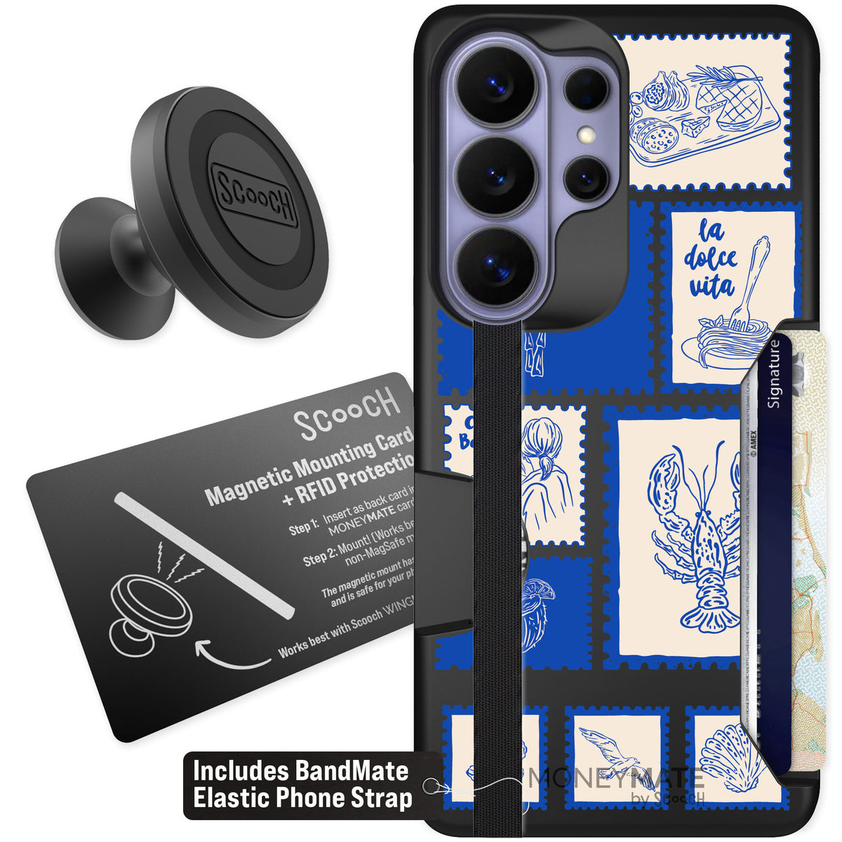 Scooch Moneymate Euro Summer for Galaxy S26 Ultra — Starter Bundle