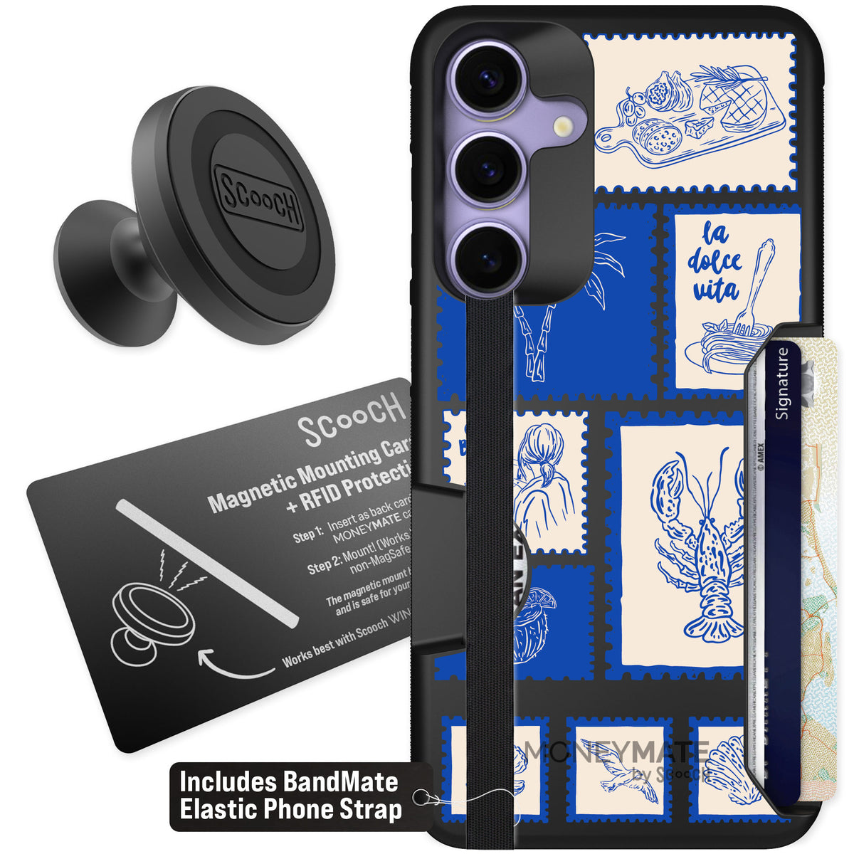Scooch Moneymate Euro Summer for Galaxy S25+ — Starter Bundle