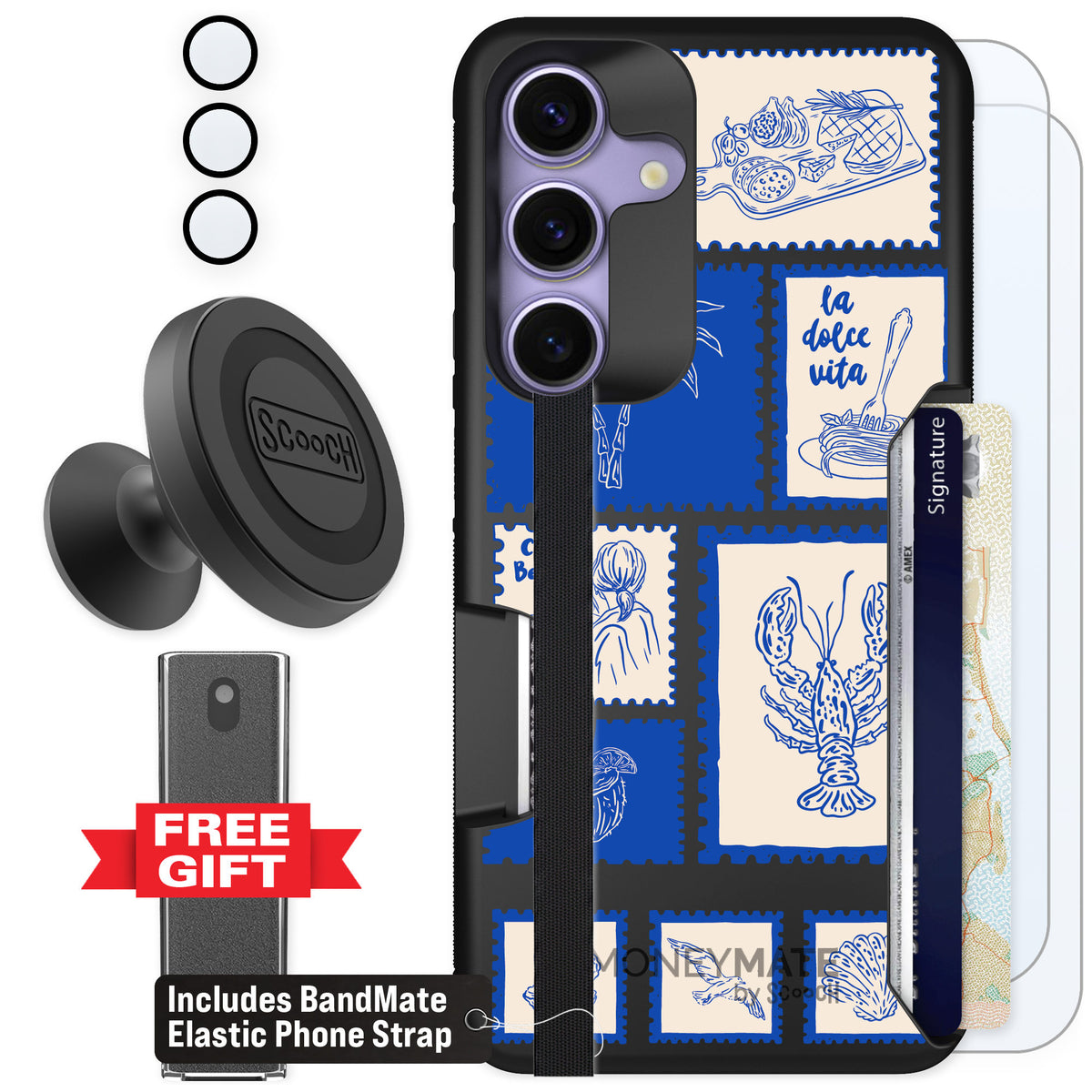 Scooch Moneymate Euro Summer for Galaxy S25 — Defender Bundle
