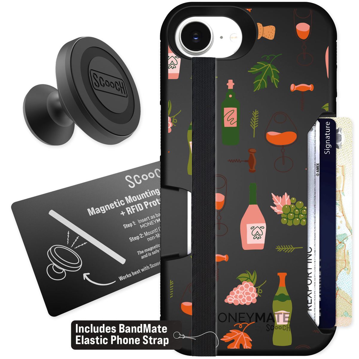 Scooch Moneymate Vino Vibes for iPhone 16e — Starter Bundle