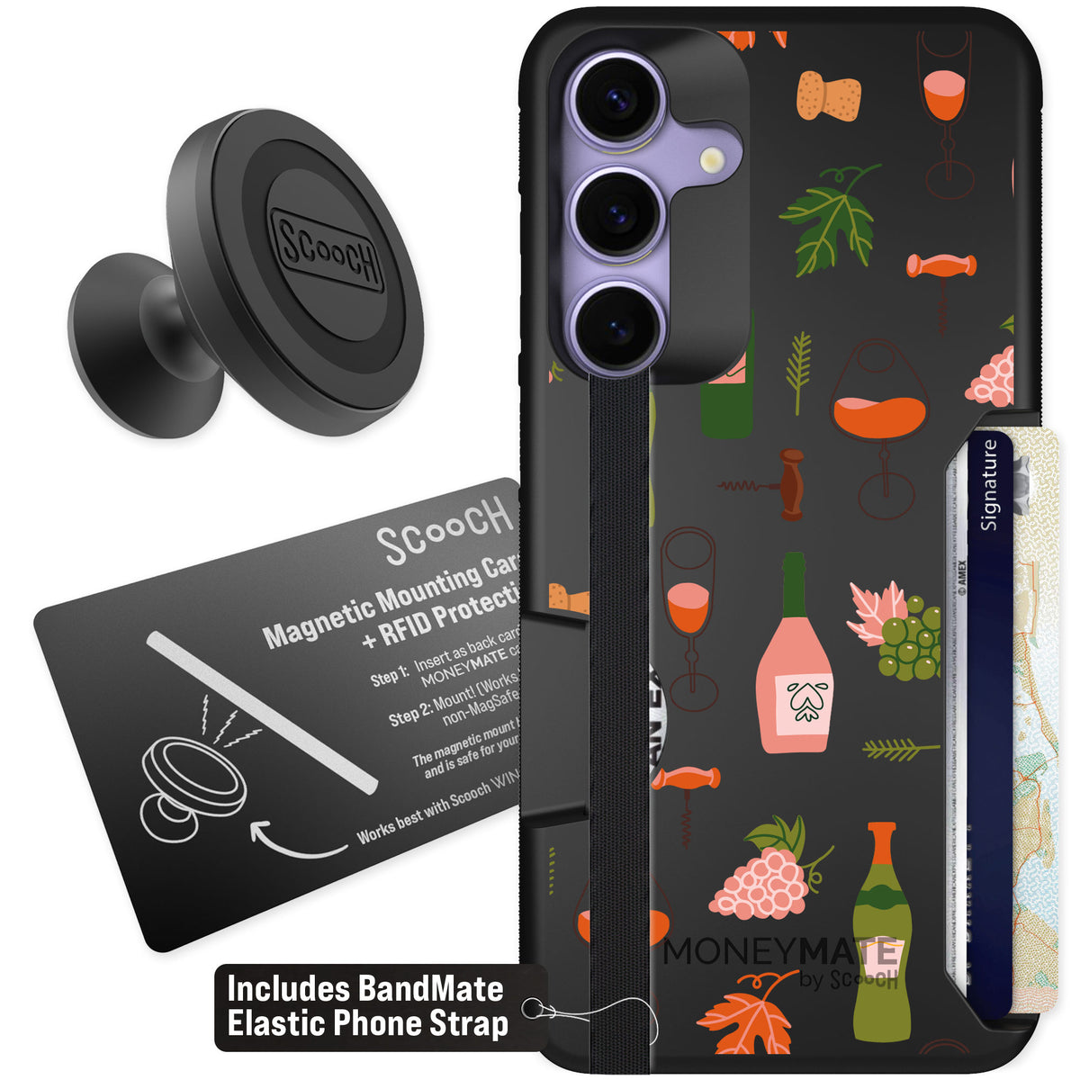 Scooch Moneymate Vino Vibes for Galaxy S25+ — Starter Bundle