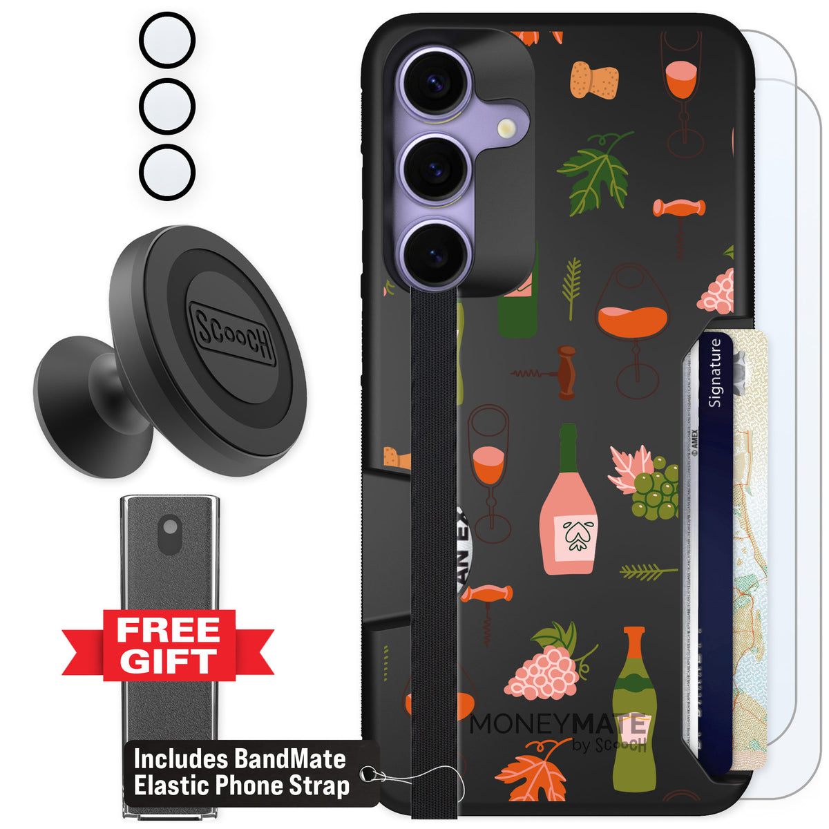 Scooch Moneymate Vino Vibes for Galaxy S25+ — Defender Bundle