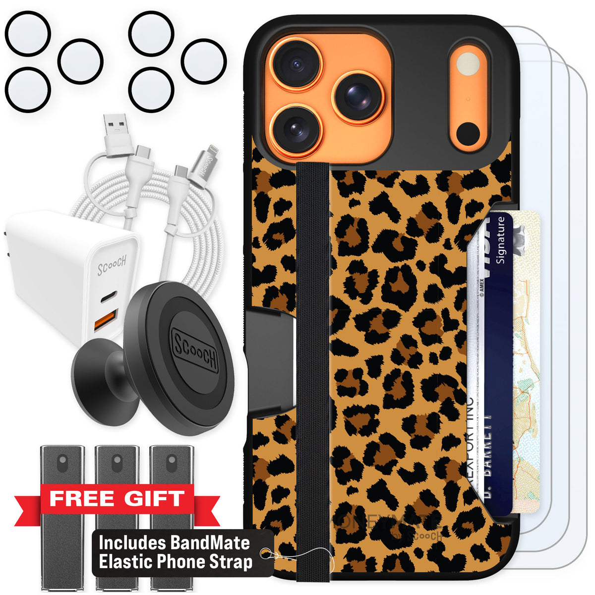 Scooch Moneymate Fierce Feline for iPhone 17 Pro Max — Ultimate Bundle