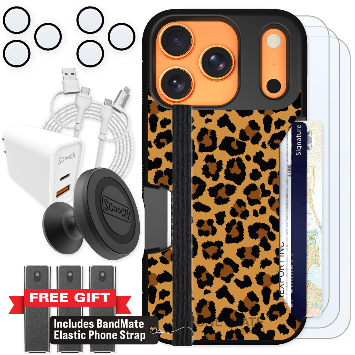 Scooch Moneymate Fierce Feline for iPhone 17 Pro — Ultimate Bundle