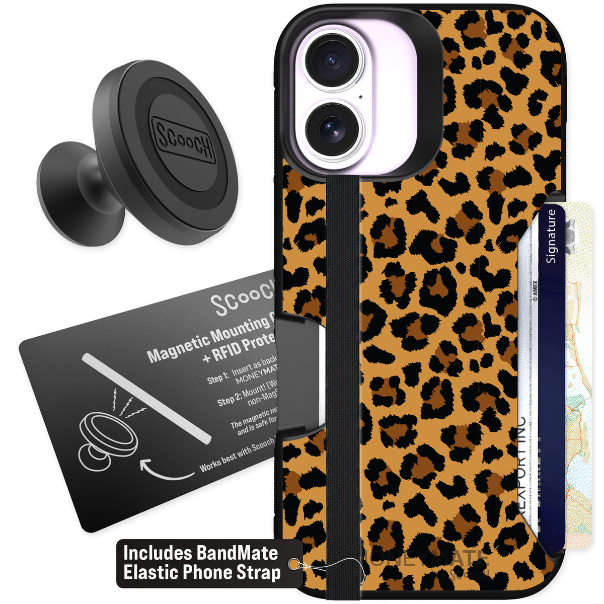 Scooch Moneymate Fierce Feline for iPhone 17 — Starter Bundle