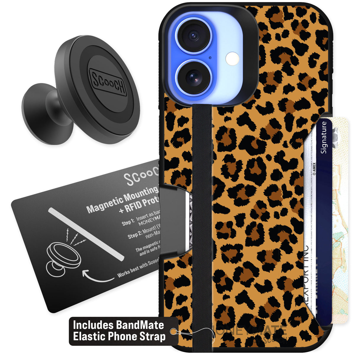 Scooch Moneymate Fierce Feline for iPhone 16 — Starter Bundle