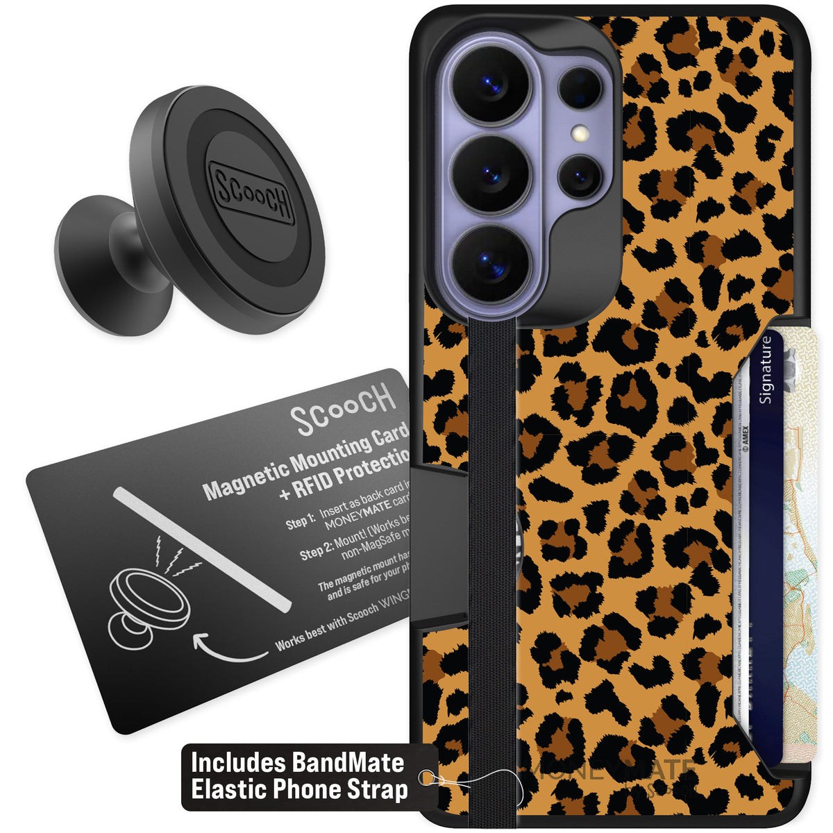 Scooch Moneymate Fierce Feline for Galaxy S26 Ultra — Starter Bundle