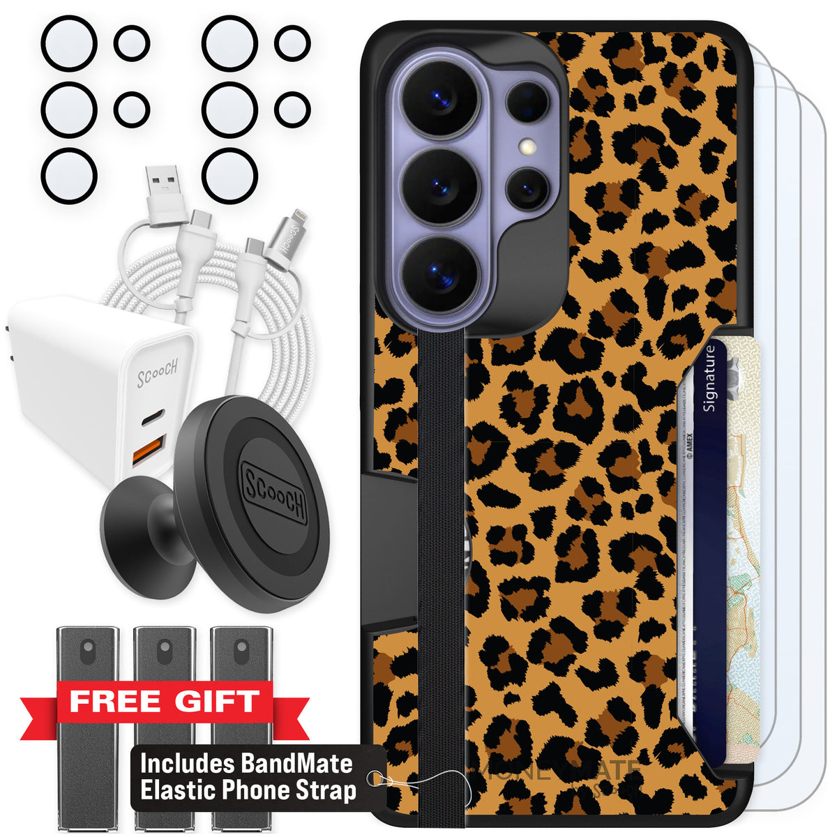 Scooch Moneymate Fierce Feline for Galaxy S26 Ultra — Ultimate Bundle