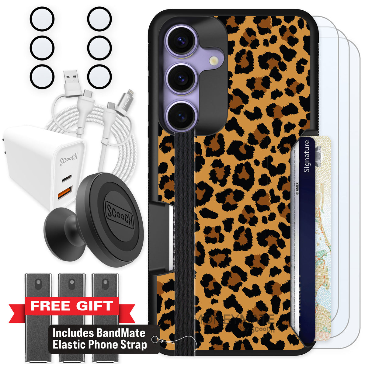 Scooch Moneymate Fierce Feline for Galaxy S25 — Ultimate Bundle