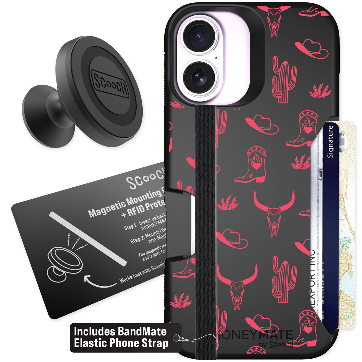 Scooch Moneymate Howdy Honey for iPhone 17 — Starter Bundle