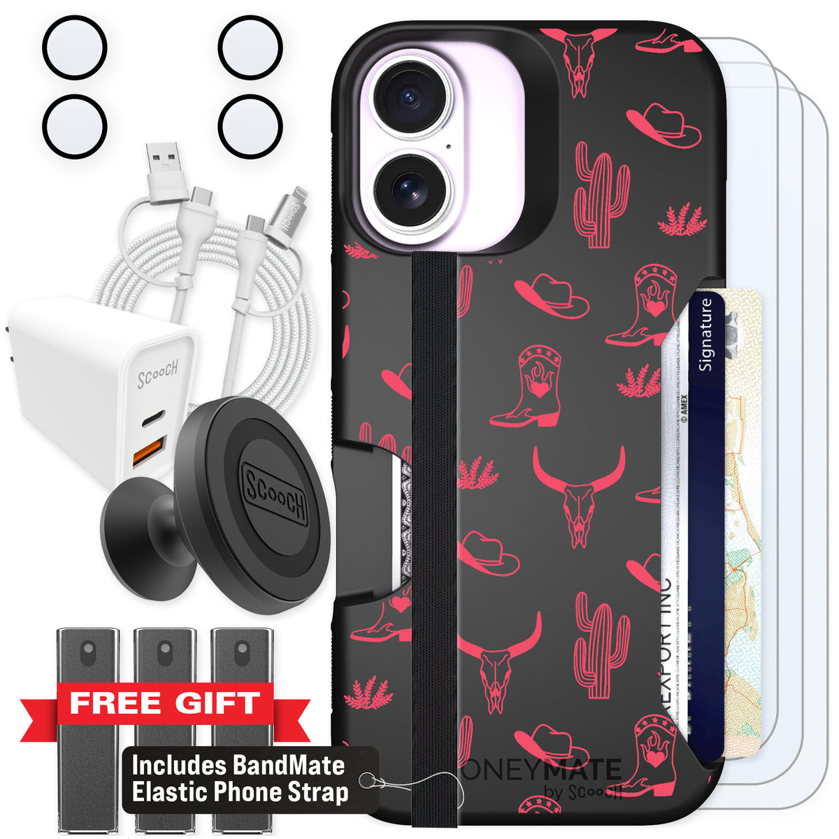 Scooch Moneymate Howdy Honey for iPhone 17 — Ultimate Bundle