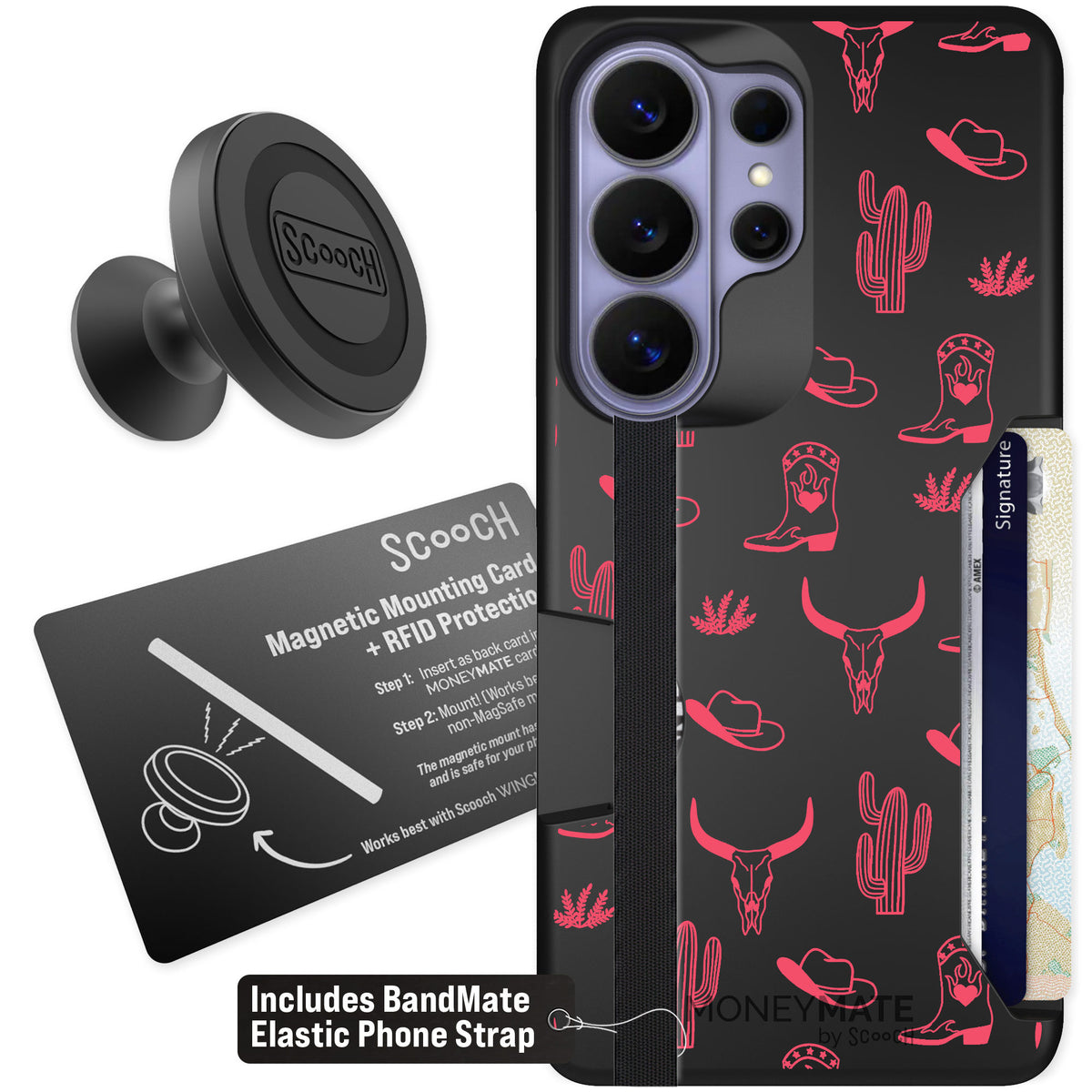 Scooch Moneymate Howdy Honey for Galaxy S26 Ultra — Starter Bundle