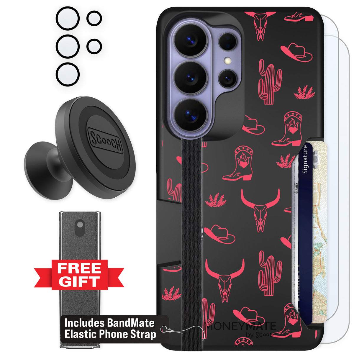 Scooch Moneymate Howdy Honey for Galaxy S26 Ultra — Defender Bundle