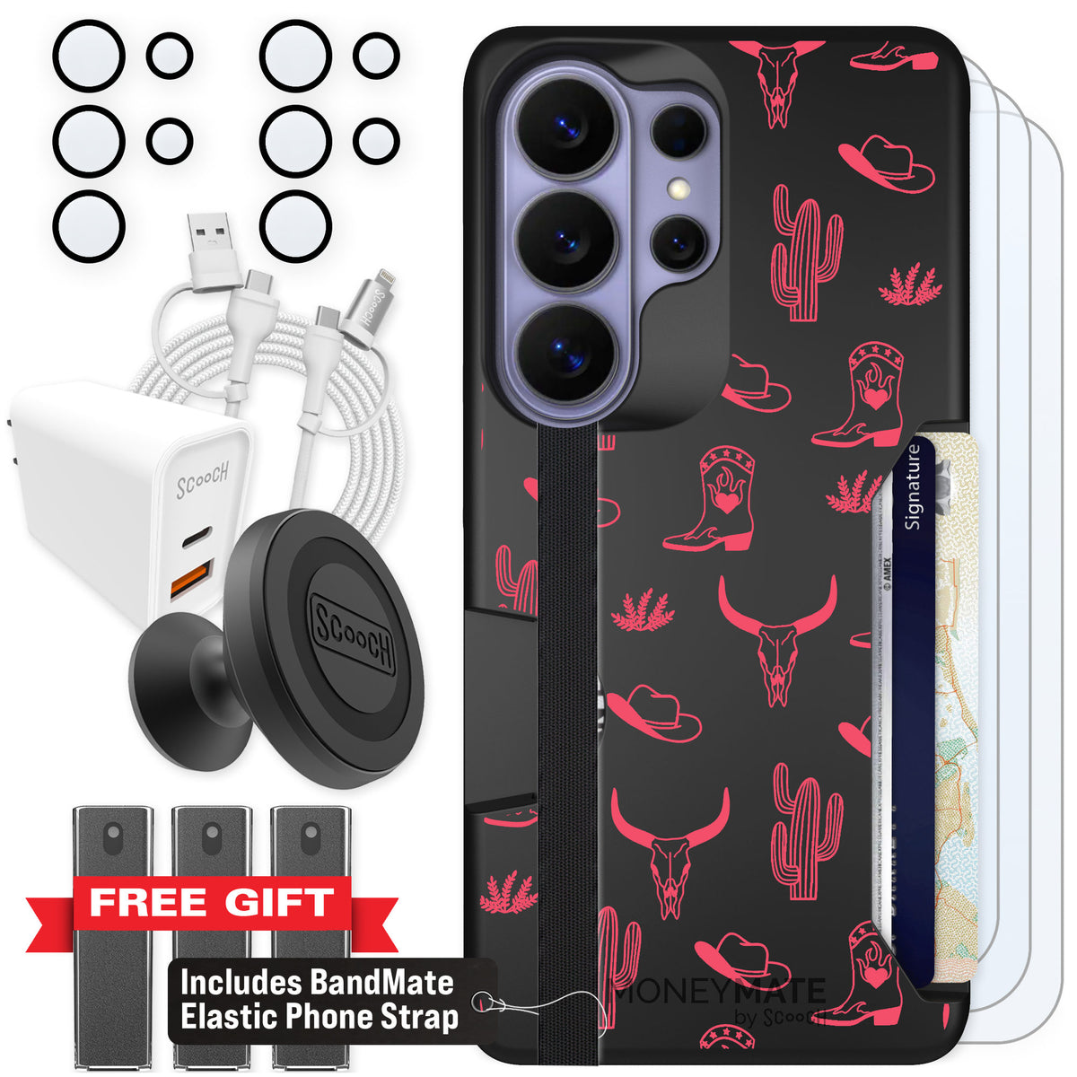 Scooch Moneymate Howdy Honey for Galaxy S26 Ultra — Ultimate Bundle
