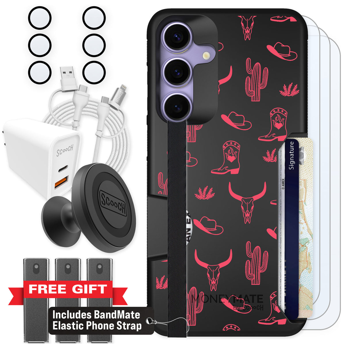 Scooch Moneymate Howdy Honey for Galaxy S25+ — Ultimate Bundle